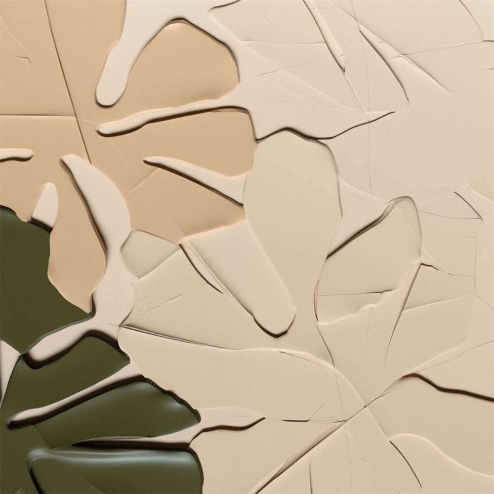 Fließende Formen sanft texturiert von Alma