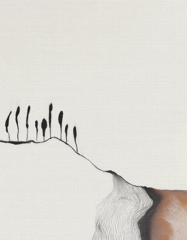 Minimalistische Bergserenität von Alma