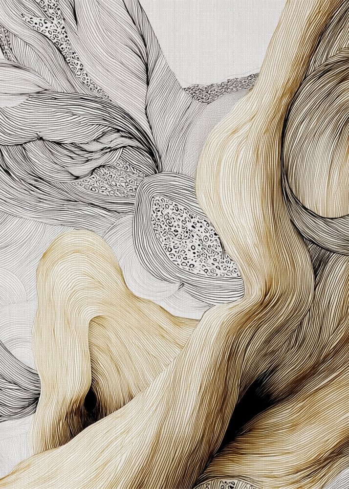 Organische goldene Linien von Alma