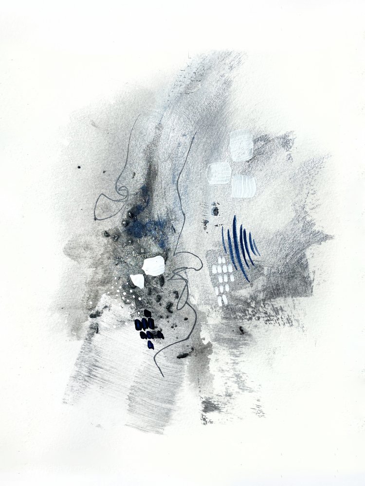 Abstrakter Monochromer Fluss von Alyson Storms