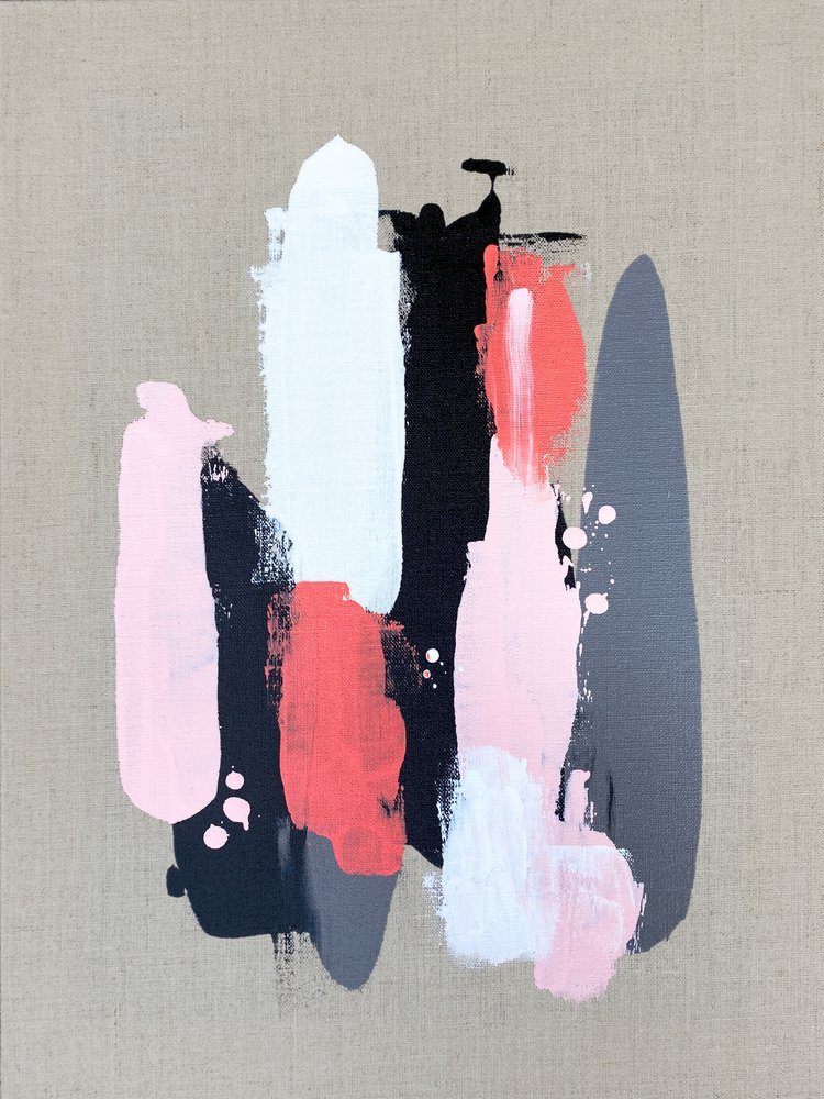 Korallenrosa Striche von Alyson Storms