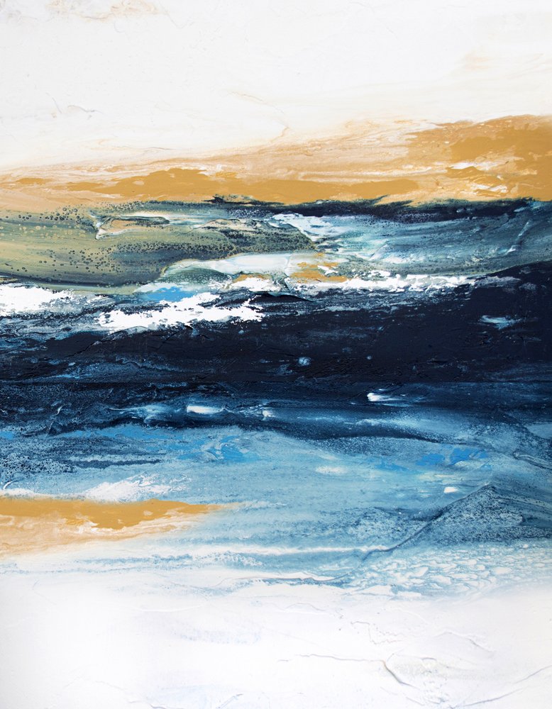 Tiefblaues Ozean-Gold von Alyson Storms