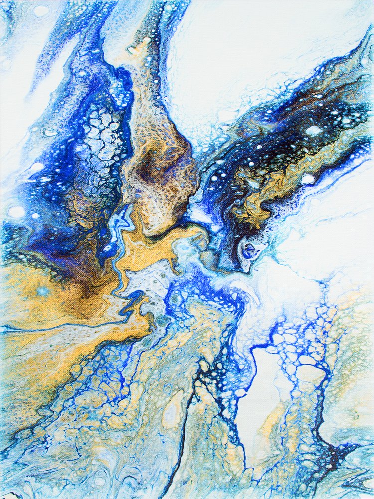 Goldener Blauer Fluss von Alyson Storms