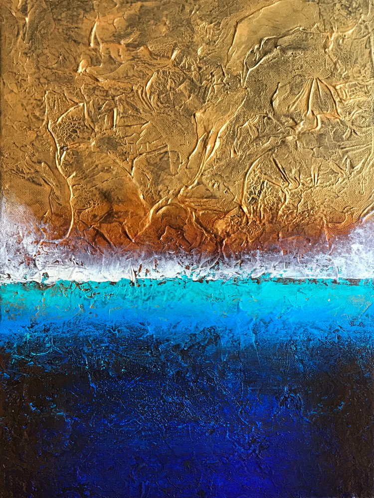 Goldener Blauer Horizont von Alyson Storms