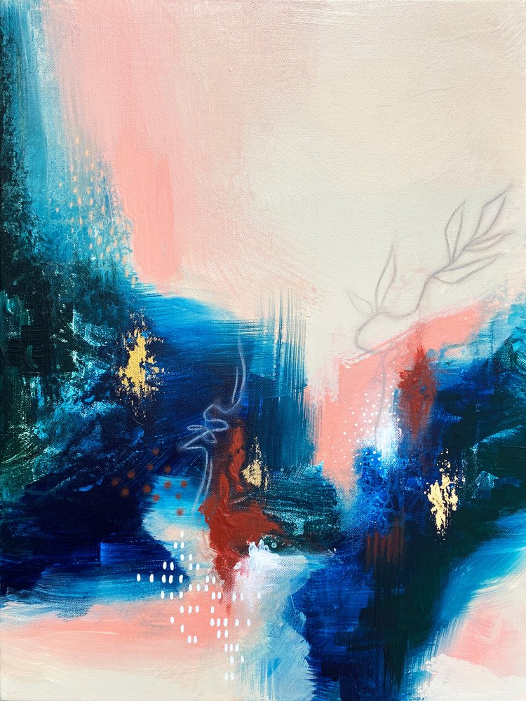 Lebendiger abstrakter Fluss von Alyson Storms