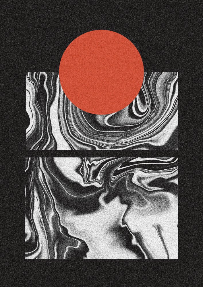 Roter Sonnenmarmorfluss von Amy Louise Baker