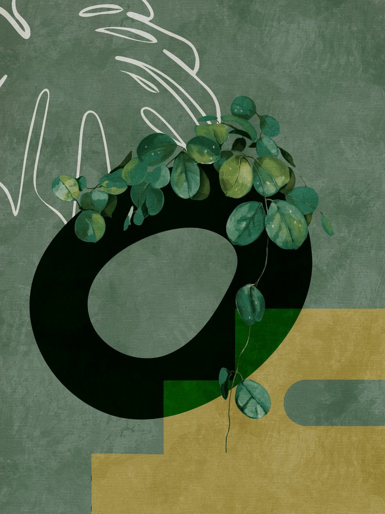 Blätter Mehr 4 Grün von Ana Rut Bre