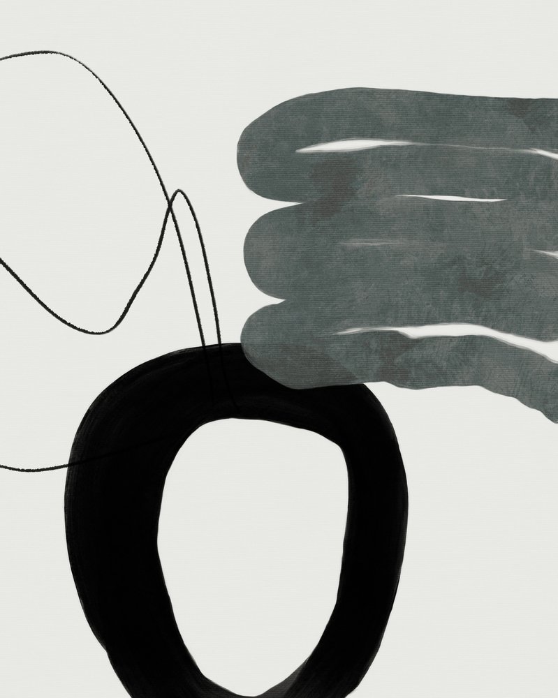 Gemalte Linien Swazz von Ana Rut Bre