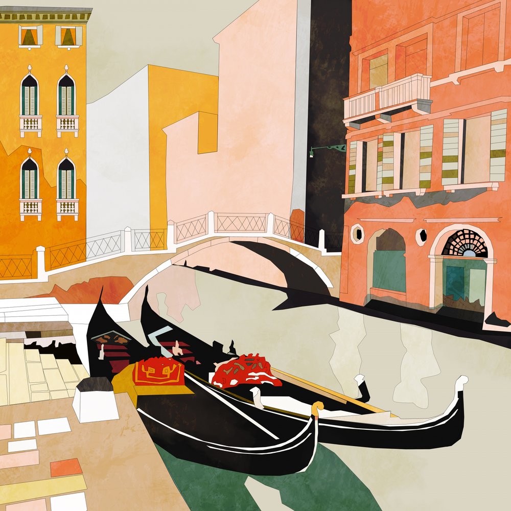 Venedig Gondeln von Ana Rut Bre