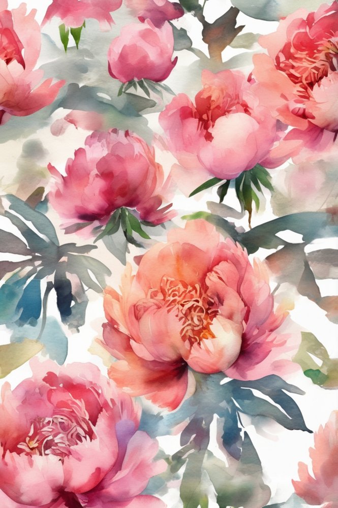 Zarte rosa Pfingstrosen von Anda Bieza