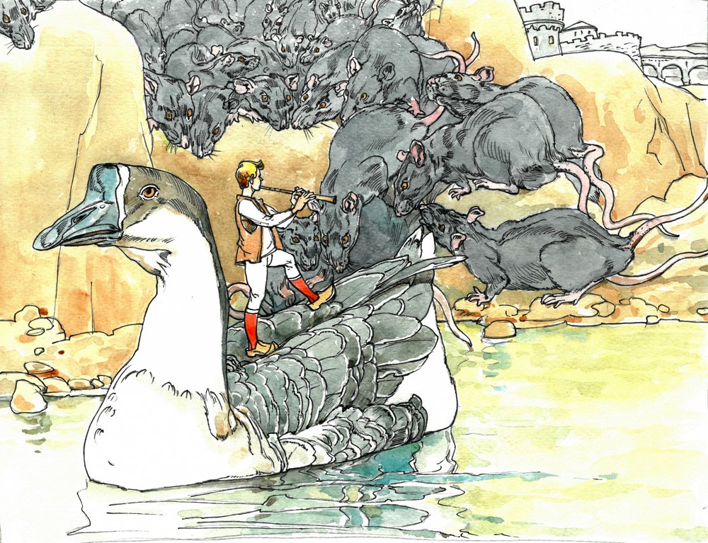 Reise der Gans des Rattenfängers von Andrii Kutsachenko