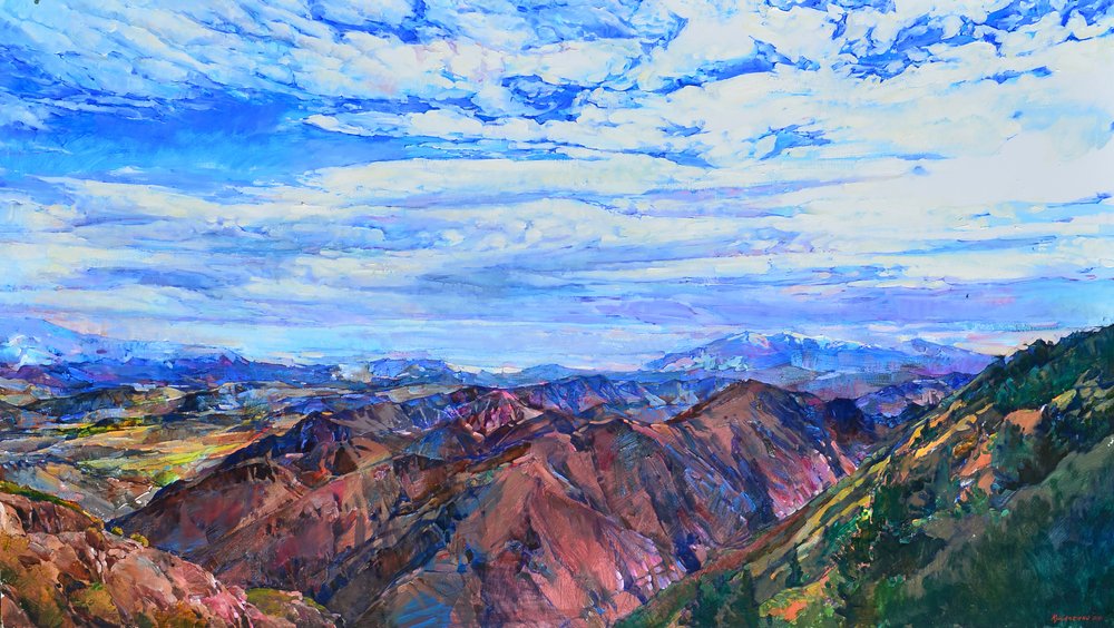 Rauhe Berggipfel von Andrii Kutsachenko
