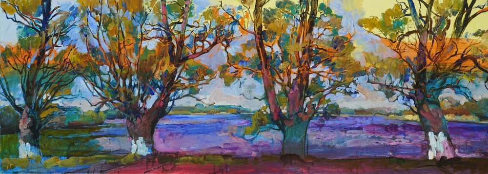 Lebendige Herbstbäume von Andrii Kutsachenko