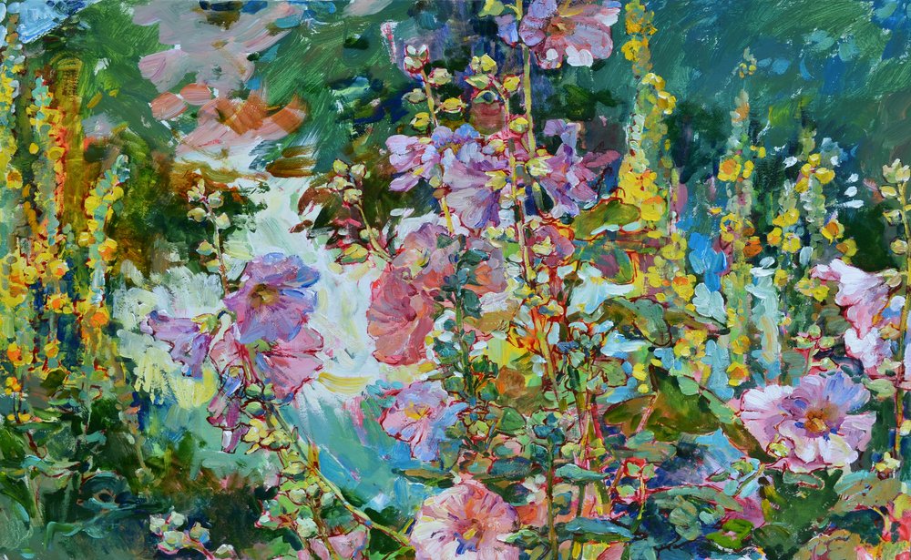 Lebhafte Gartenblumen von Andrii Kutsachenko