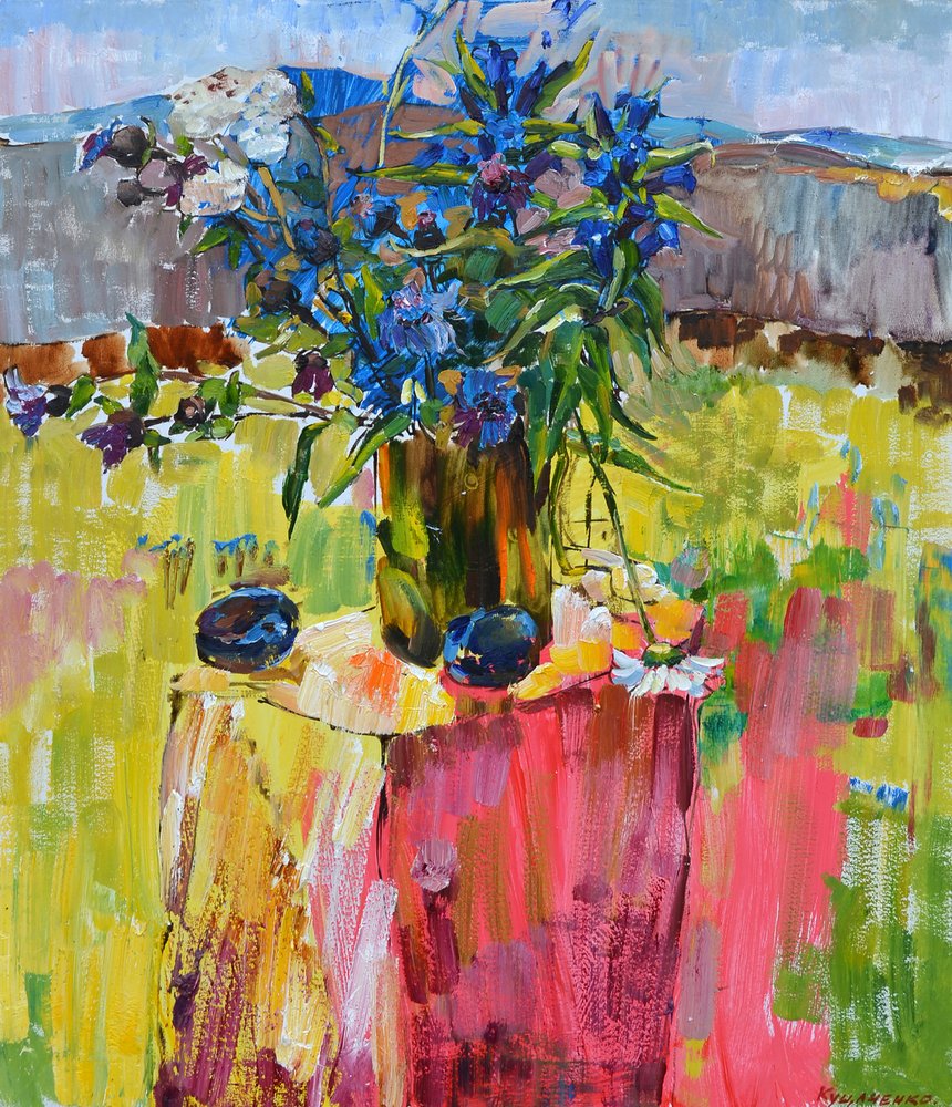 Lebendiges Garten-Stillleben von Andrii Kutsachenko