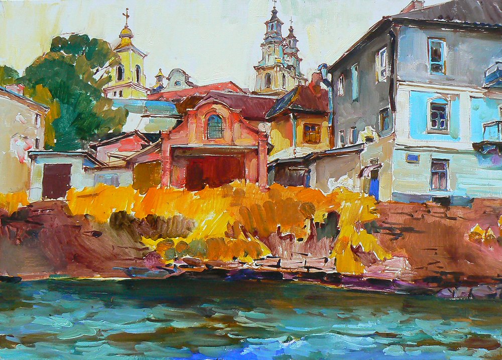 Lebendige Flussstadt von Andrii Kutsachenko