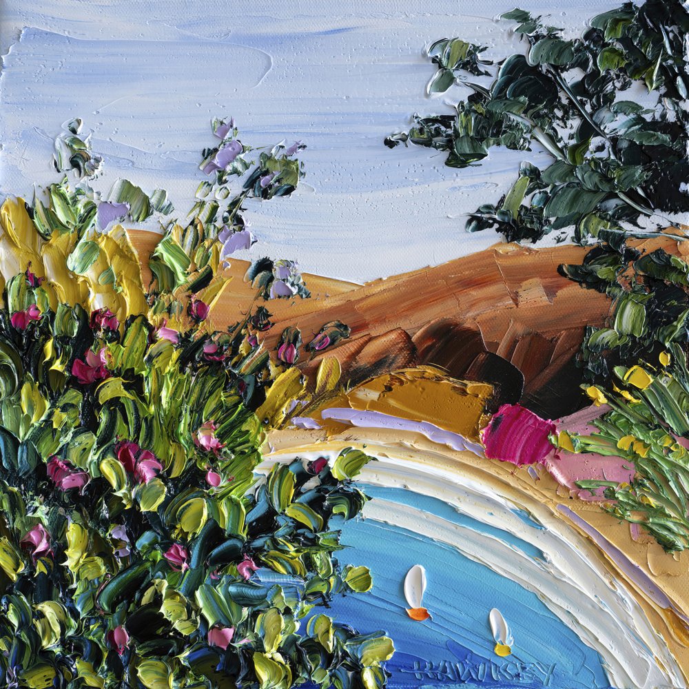 Küstenblüten und Segel von Angela Hawkey