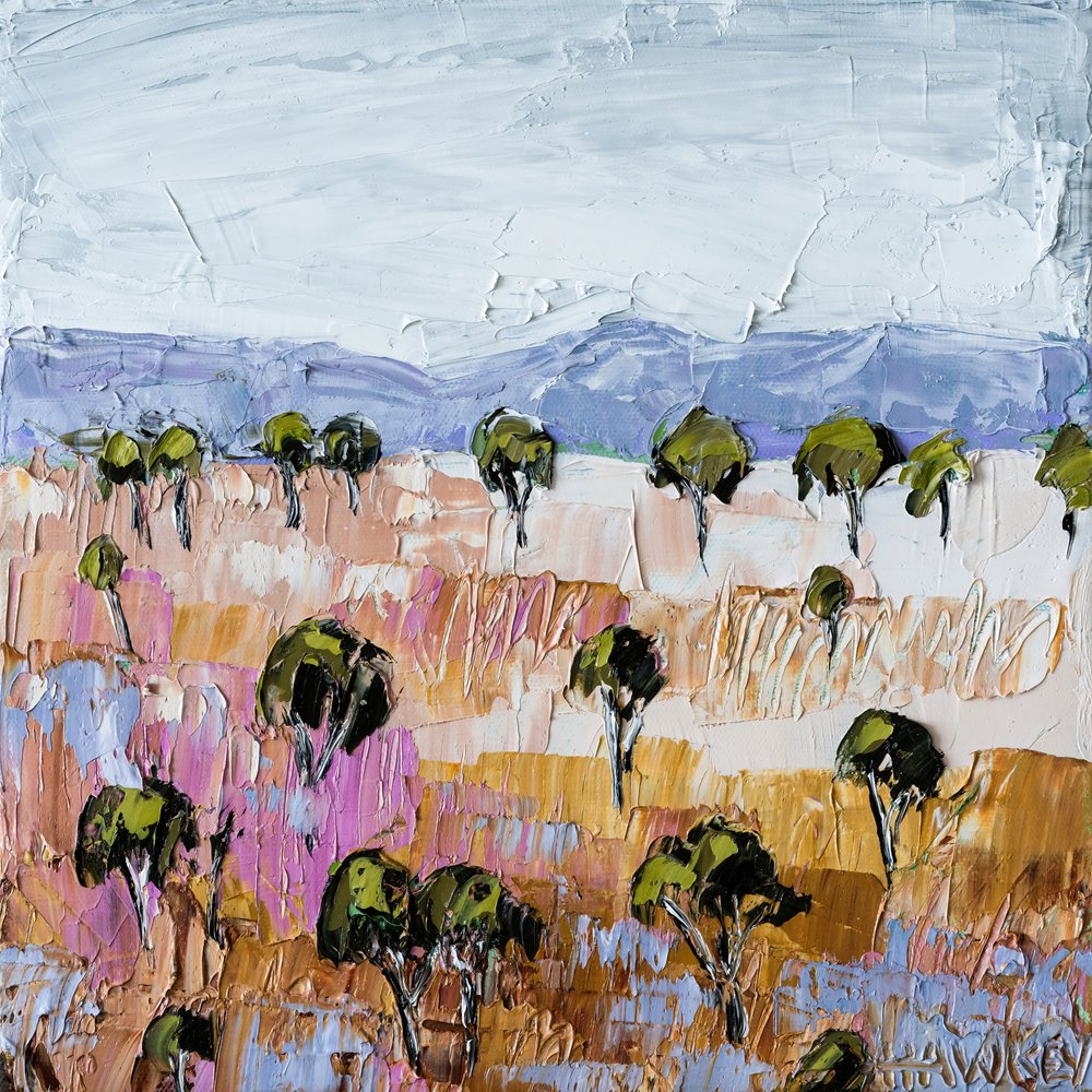 Texturierte Outback-Landschaft von Angela Hawkey