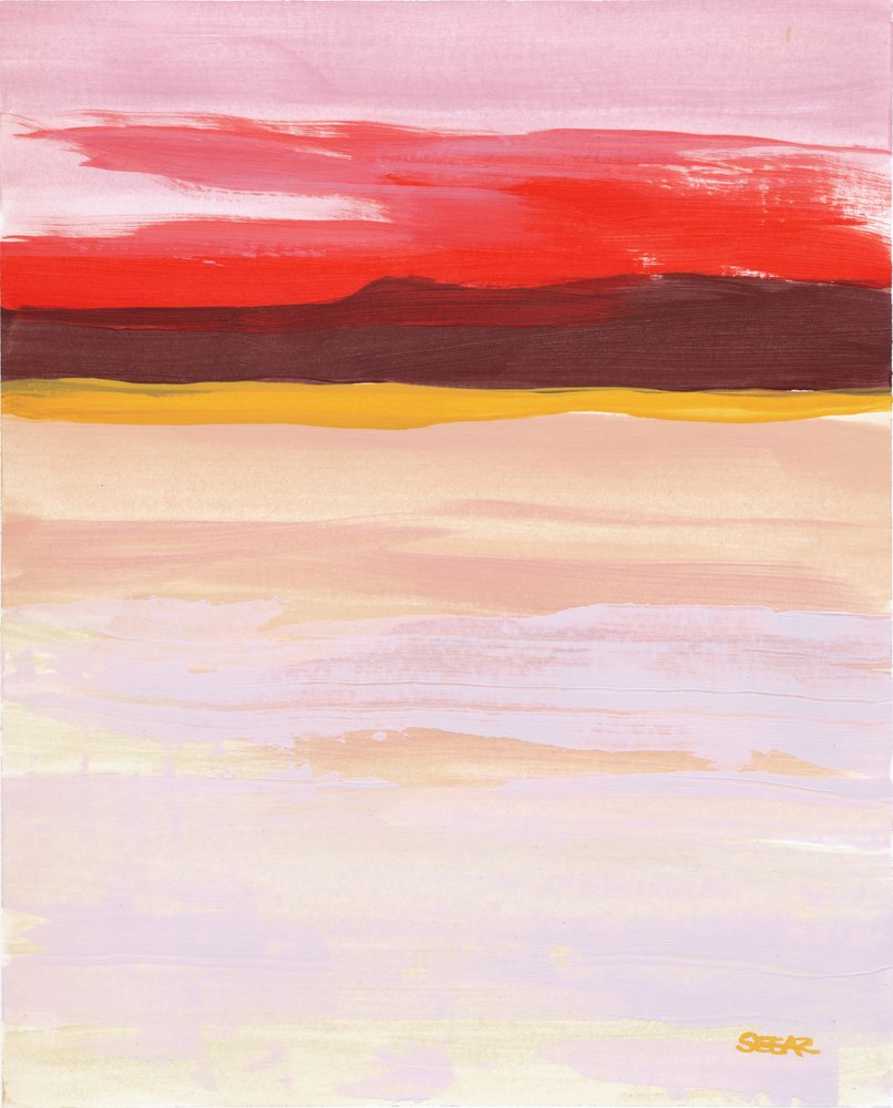 Lebendiger abstrakter Horizont von Angela Seear