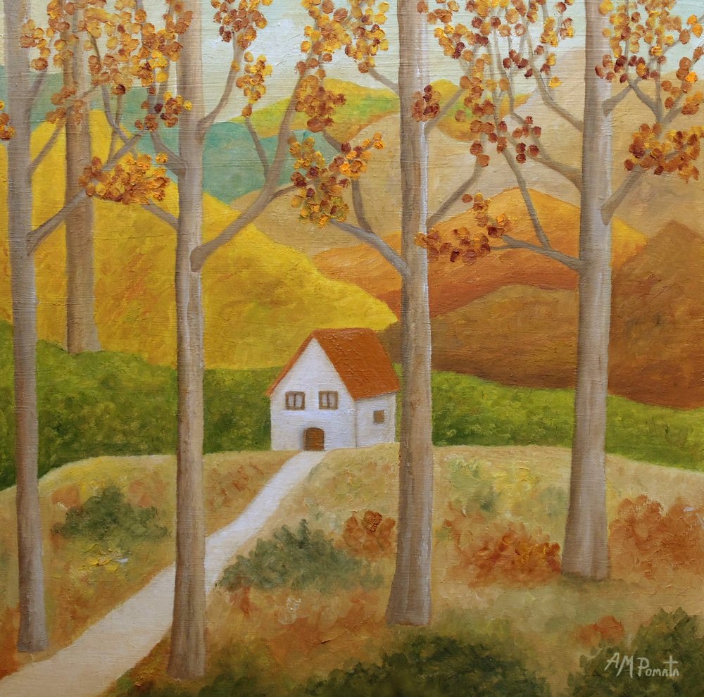 Herbstliches Landhaus von Angeles M. Pomata
