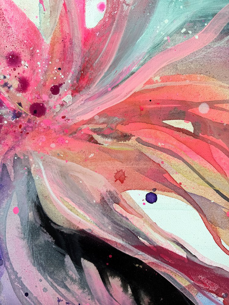 Lebhafte Blumenblüte von Anna Viklund