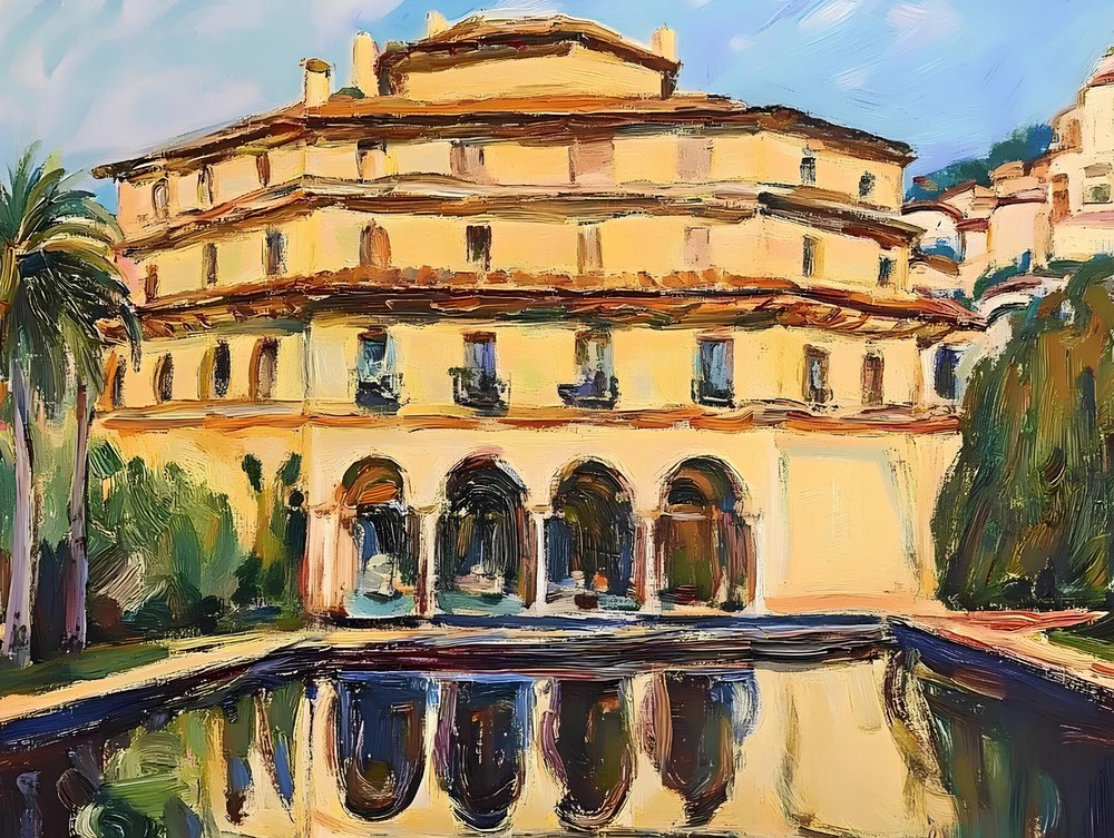 Mediterrane Villa Reflexion von Avanesova Elena