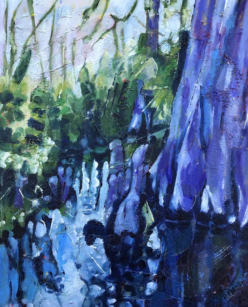 Blaue Zypressenwässer von Barbara Piatti