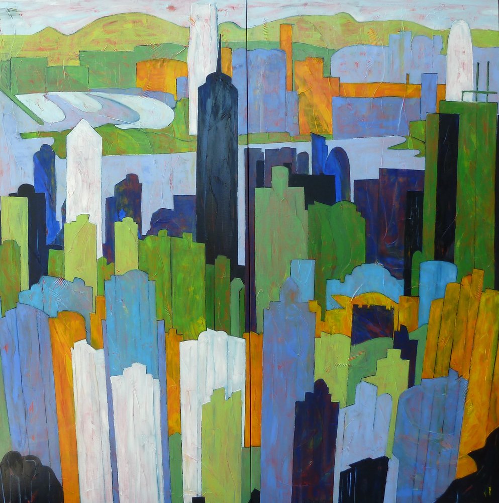 Lebendige Stadt Skyline von Barbara Piatti