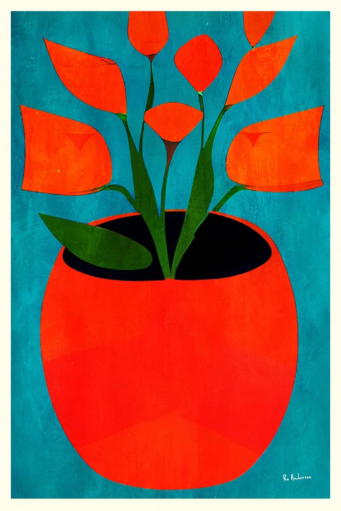 Lebendige Topfblumen von Bo Anderson