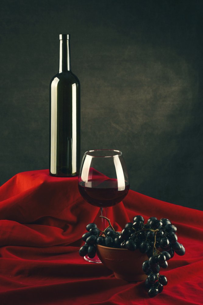 Rotwein Stillleben von Brig Barkow