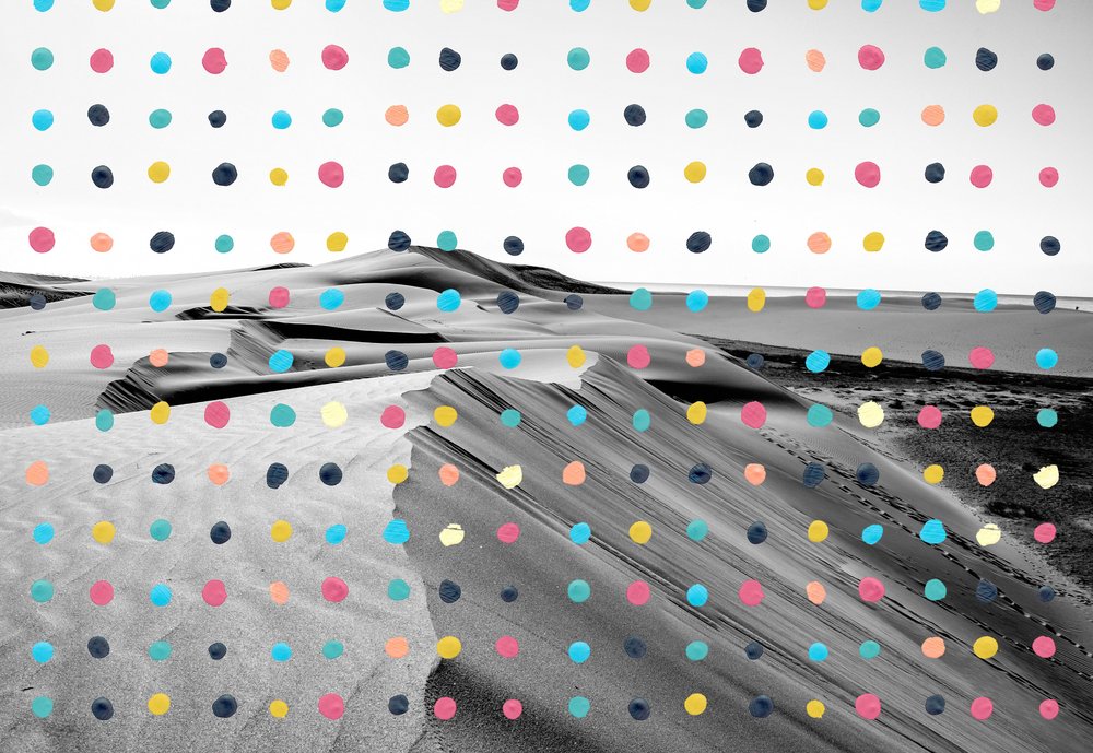 Moderne Wüstendots von Bronwyn Baker