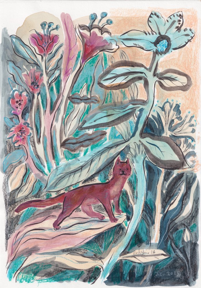 Verspielte Dschungelkatze von Catalina Somolinos