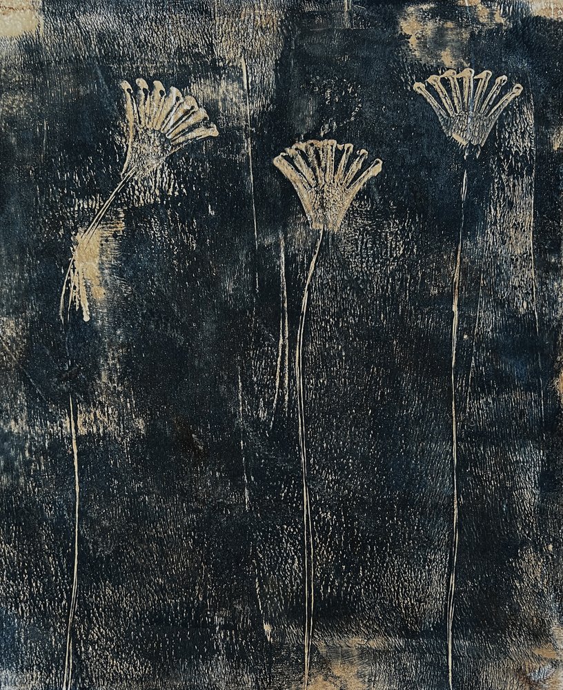 Teal Blumen von Christina Misuro