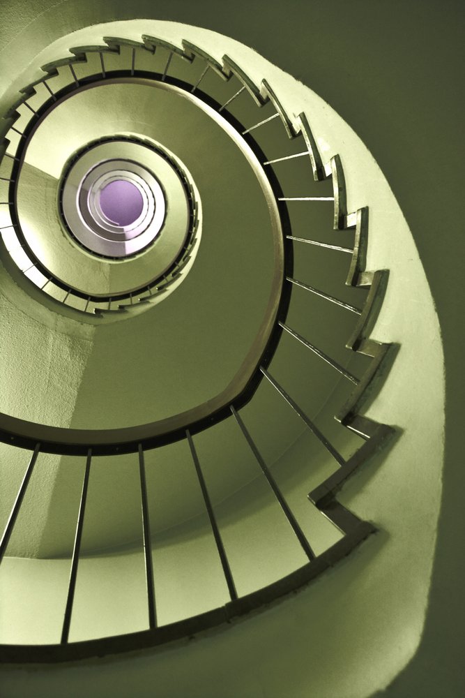 Geometrische Wendeltreppe von Christina Sillen