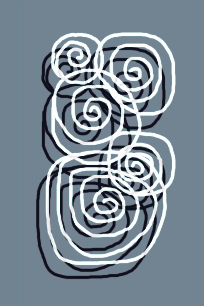 Gelassener Spiralfluss von Christina Sillen