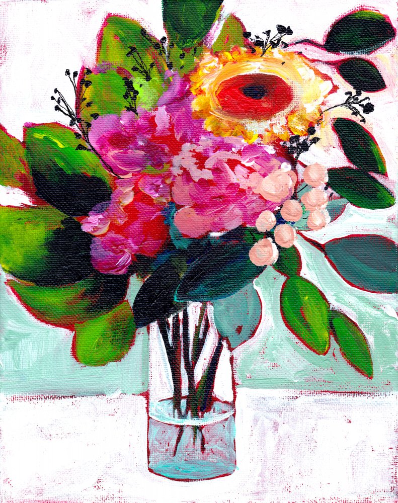 Lebhaftes Blumenbouquet von Christine Lindstrom