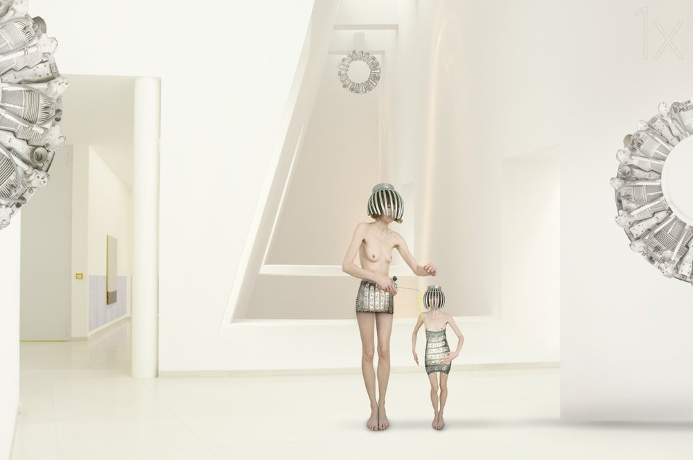Futuristische minimalistische Figuren von Christine von Diepenbroek