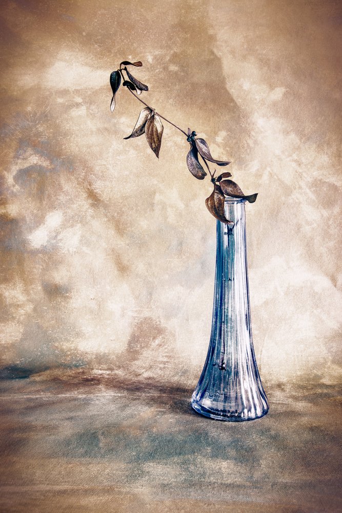 Getrockneter Zweig Blaue Vase von Cicek Kiral