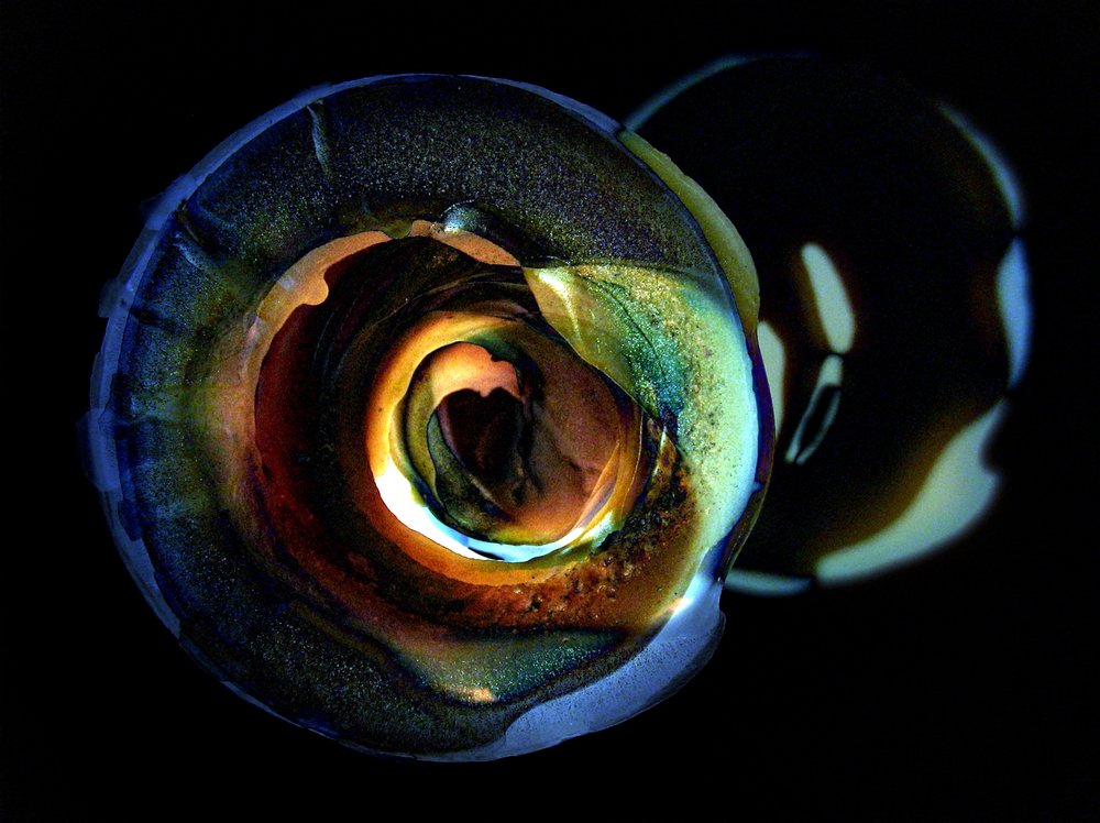 Schillernde Glasorbs von Claudio Boczon