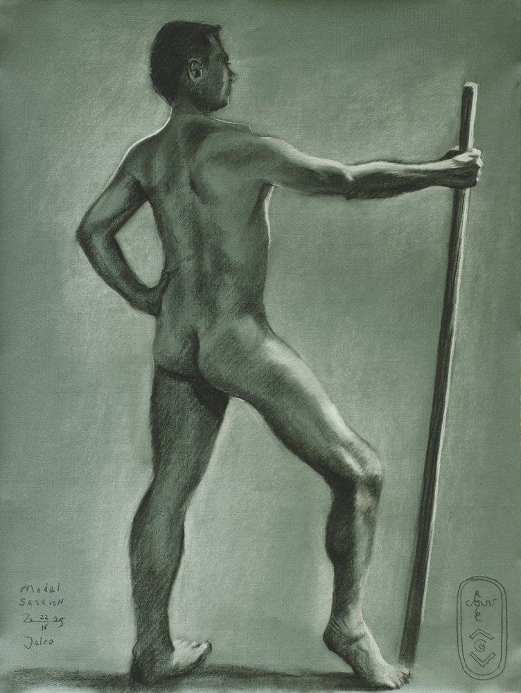 Klassische männliche Figurenstudie von Corné Akkers