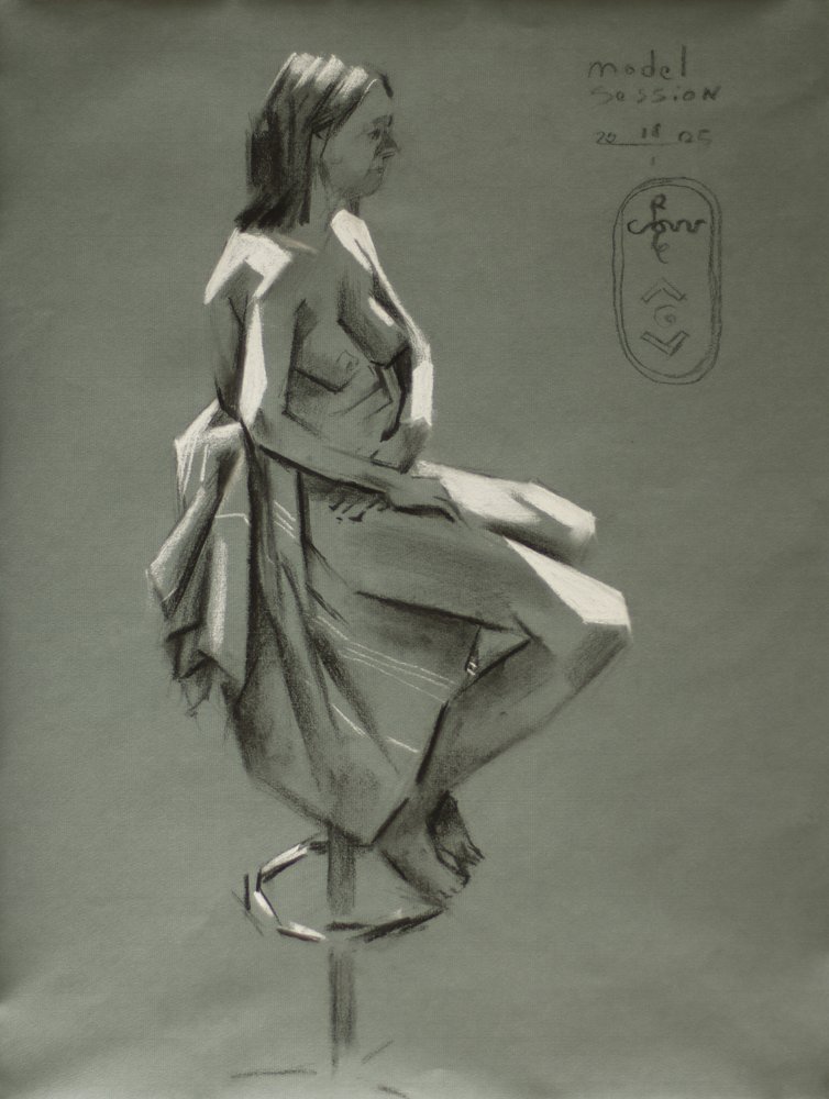Drapierte Figurenstudie von Corné Akkers