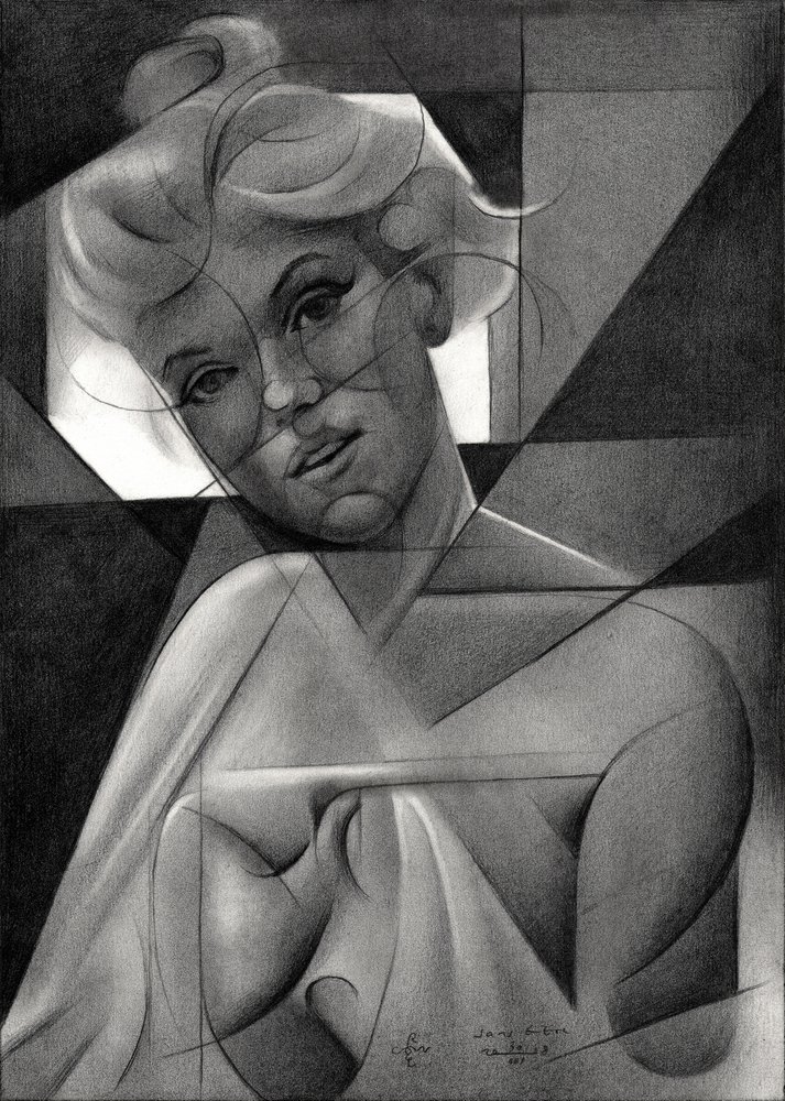 Elegante monochrome Frau von Corné Akkers