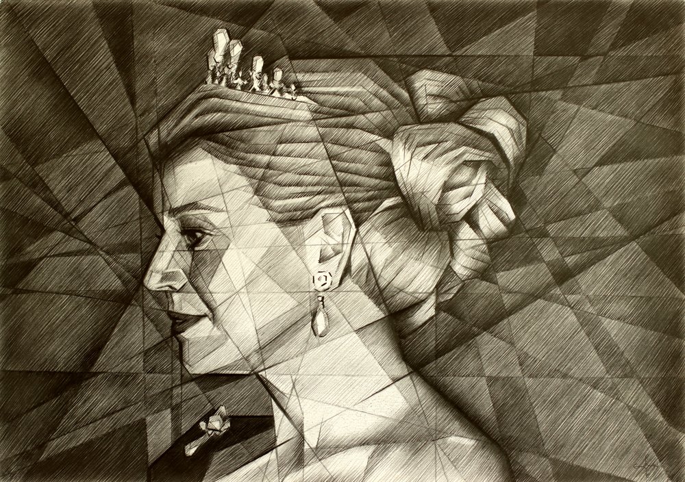 Königliches geometrisches Profil von Corné Akkers