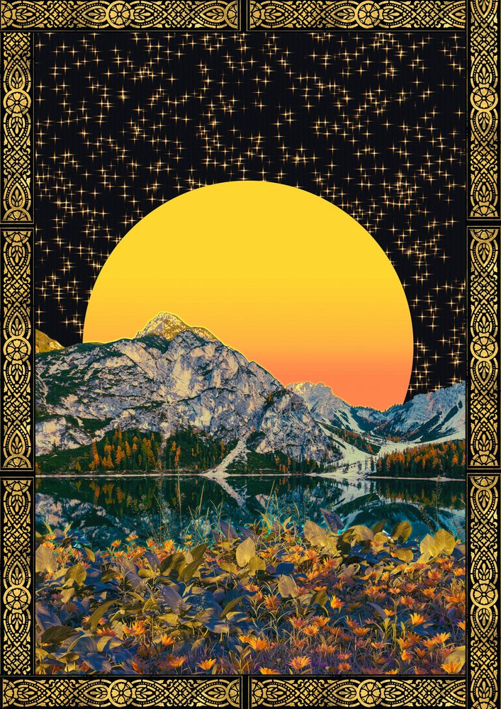 Goldene Sonne Bergsee von CosmoZach