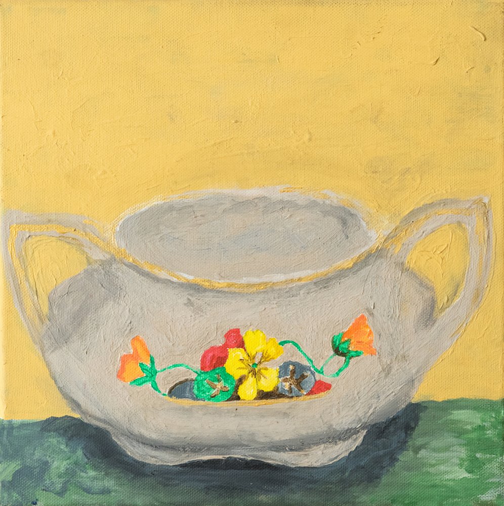 Blumenzuckerdose von Dale Hefer & Family