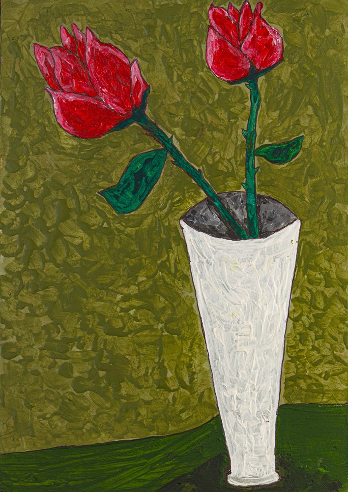 Lebendige rote Rosen von Dale Hefer & Family