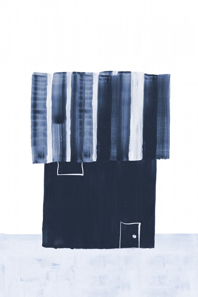 Blau gestreiftes Haus von Danushka Abeygoda