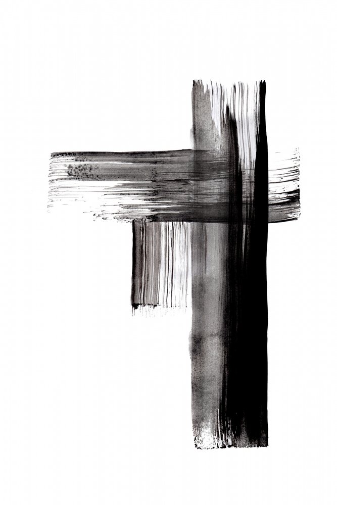 Fette Pinselstrichkreuz von Danushka Abeygoda