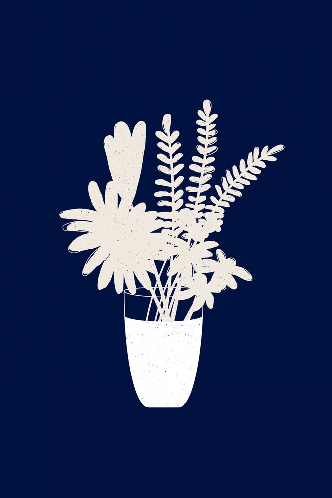 Minimalistisches Blumenbouquet von Danushka Abeygoda