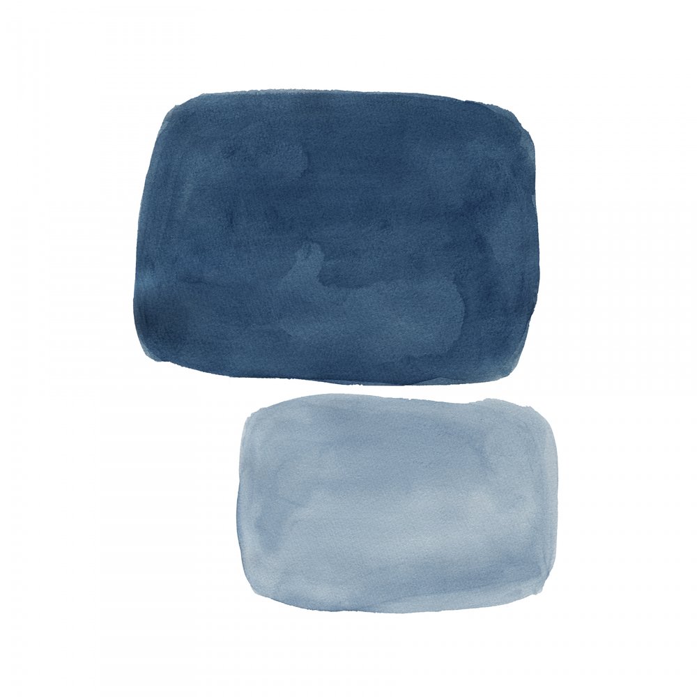 Gelassene Blaue Formen von Danushka Abeygoda
